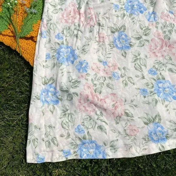 Vintage pastel floral skirt - Picture 4 of 8